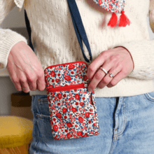 Quilted phone pocket rouge corolle