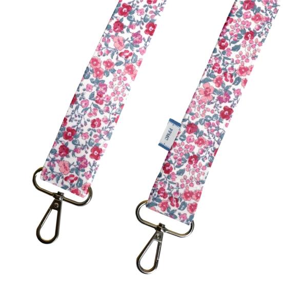 Narrow shoulder strap rose grenadine