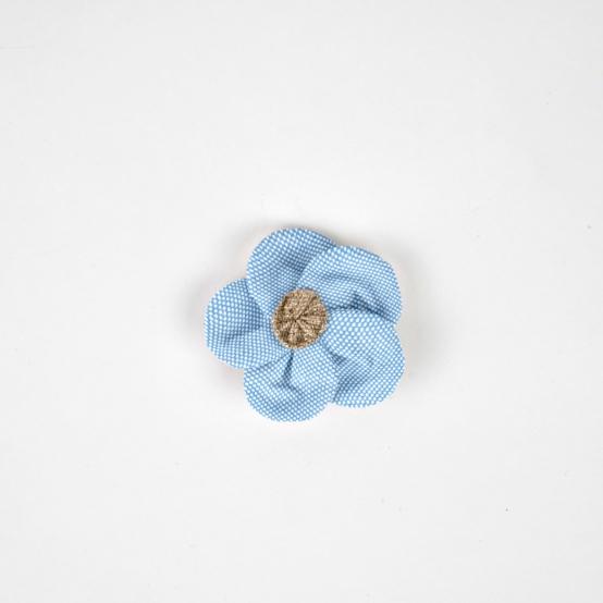 Mini Flower petal hair slide oxford blue