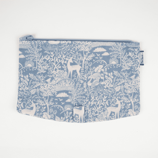 Flap of shoulder bag toile de biche