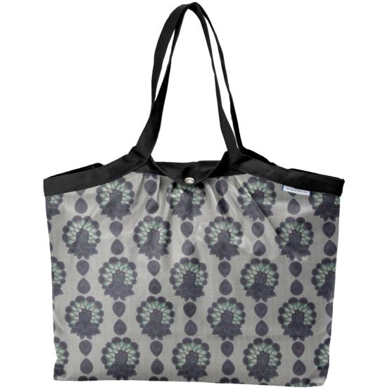 Pleated tote bag - Medium size lotus vert