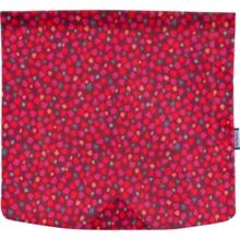 Square flap of saddle bag  pompons cerise