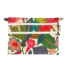 Aloïs flat pouch fleurs des iles