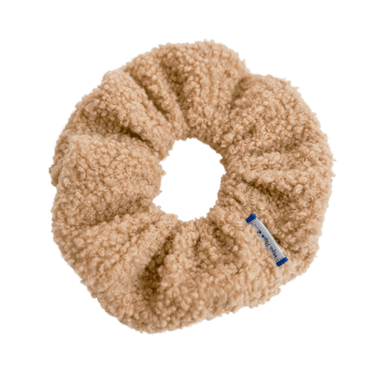 Scrunchie moumoute camel