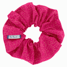 Scrunchie fuchsia pailleté