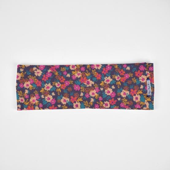 Stretch jersey headband  hippie fleurie