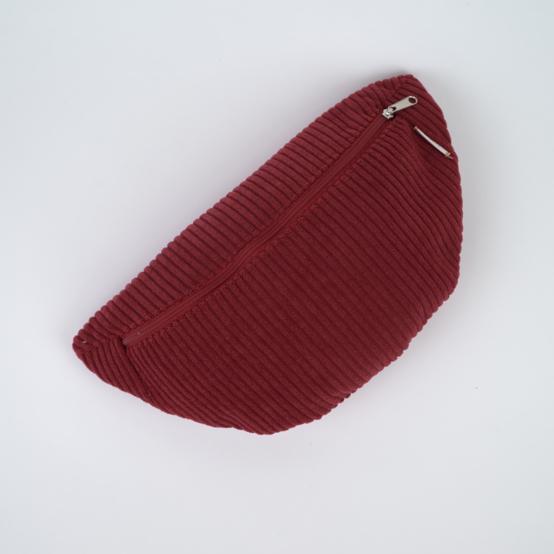 Small banana bag burgundy large corduroy