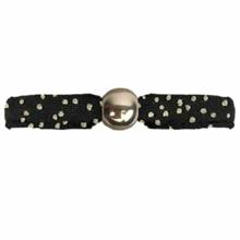 Lisa fabric bracelet glitter black