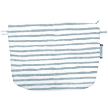 Coton clutch bag striped blue gray glitter