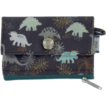 zipper pouch card purse jurassic dino marine