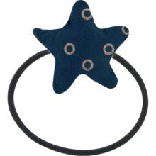 Pony-tail elastic hair star bulle bronze marine