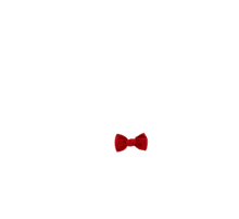 Small bow hair slide red