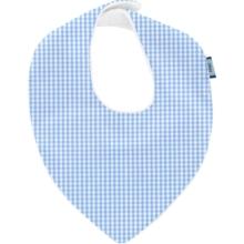 bandana bib sky blue gingham