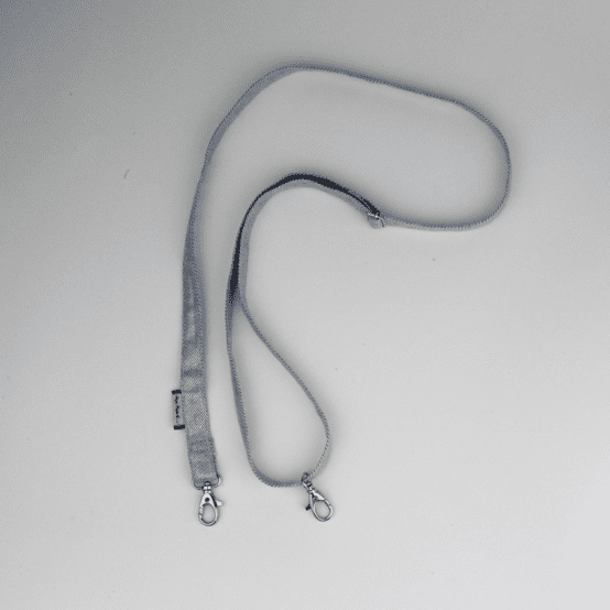 Length removable strap  iridescent denim