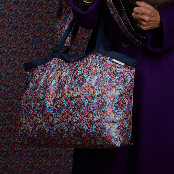 Pleated tote bag - Medium size bloom 70