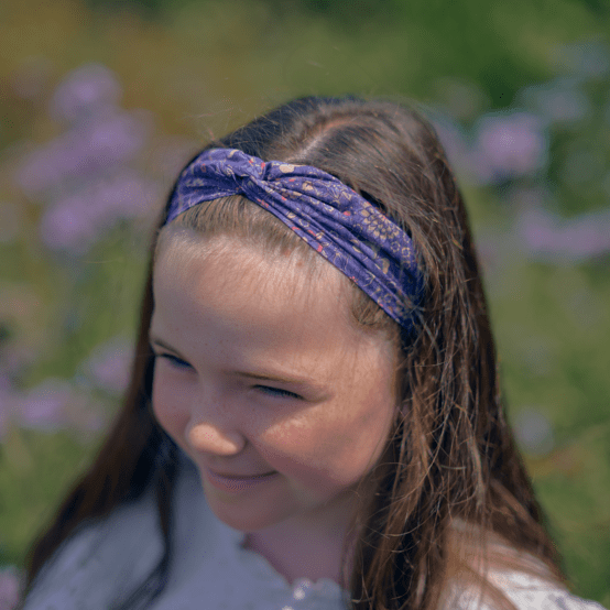 children's double-breasted headband lavandula