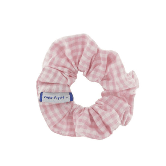 Small scrunchie pink gingham