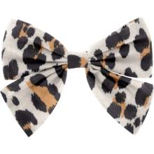 Bow tie hair slide leopard