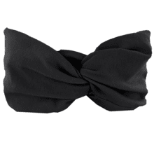 Jersey Crossed Headband Child black