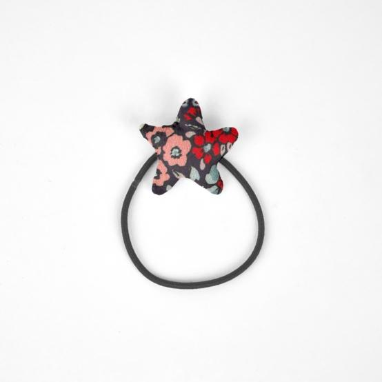 Pony-tail elastic hair star jardin d'aurore