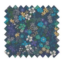 Cotton fabric ex2340 blue green mini floral
