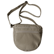 Base of small saddle bag beige corduroy