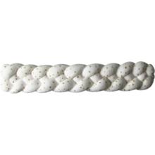 Plait hair slide white sequined