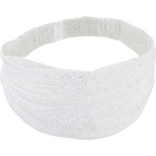Headscarf headband- child size white sequined