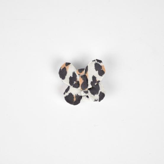 Butterfly hair clip leopard