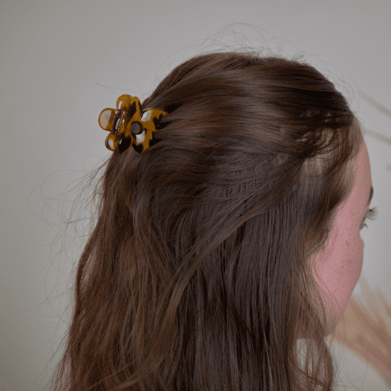 Small Flower Hair Clip leopard