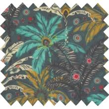 Coated fabric palmia emeraude