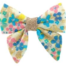 Mini bow tie clip pâquerette vintage