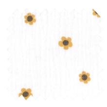 Cotton Fabric ex2517  white buttercup double gauze