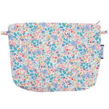 Coton clutch bag champêtre bleuté