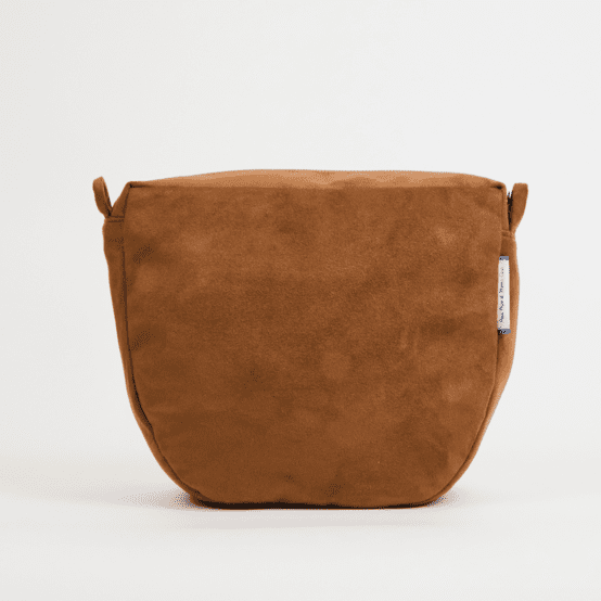 Base small bag without shoulder strap suédine fauve