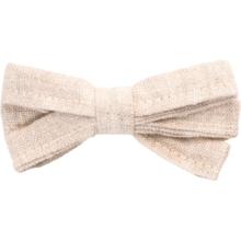 Ribbon bow hair slide  glitter linen