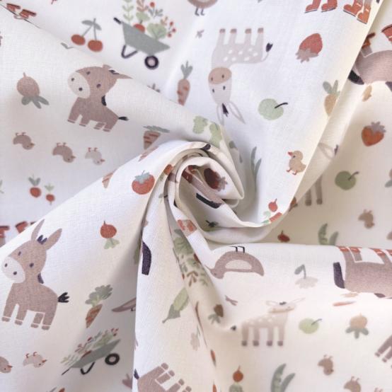 Cotton fabric ex2634 donkey with boots