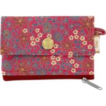 zipper pouch card purse badiane framboise
