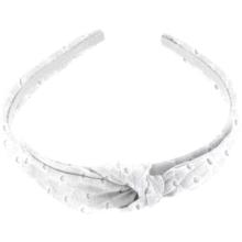 bow headband english embroidery
