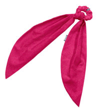 Long tail scrunchie fuchsia pailleté