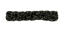 Plait hair slide glitter black