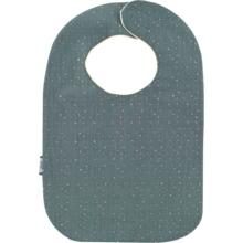 Bib - Baby size gaze pois or bleu gris