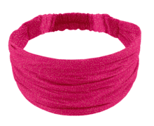 Headscarf headband- child size fuchsia pailleté