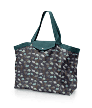 Tote bag with a zip jurassic dino marine