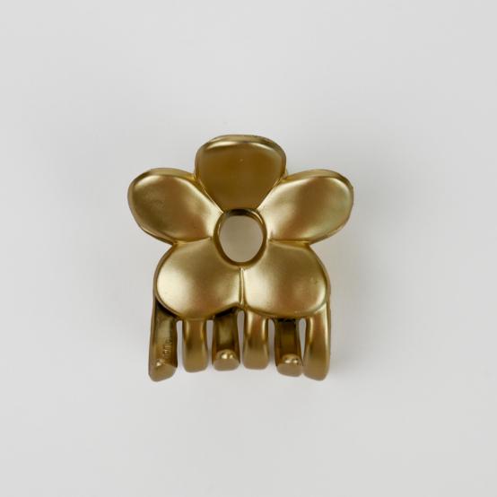 Small Flower Hair Clip satin gold