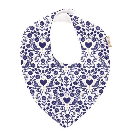 bandana bib scandinavia bleu