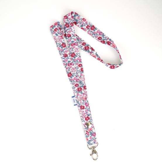 Lanyard necklace rose grenadine