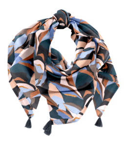 Pom pom scarf vague d'automne