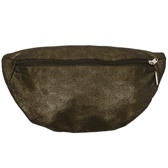 Banana bag suédine pailletée or