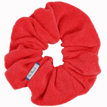 Scrunchie coral terry towelling